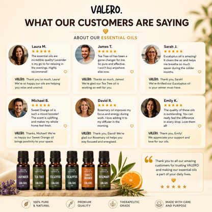 5 Natural Essential Oils – 30ml