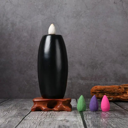 Incense Burner, Resin Reflux Incense Burner, Reflux Aromatherapy Incense Burner Stand, Suitable for Home Reading Room Decoration